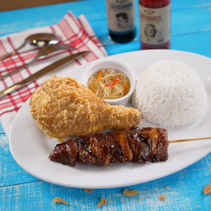 Chicken and Pork Kebab Meal