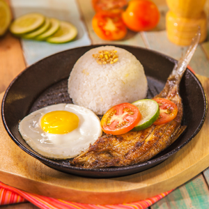 Daing na Bangus with Egg
